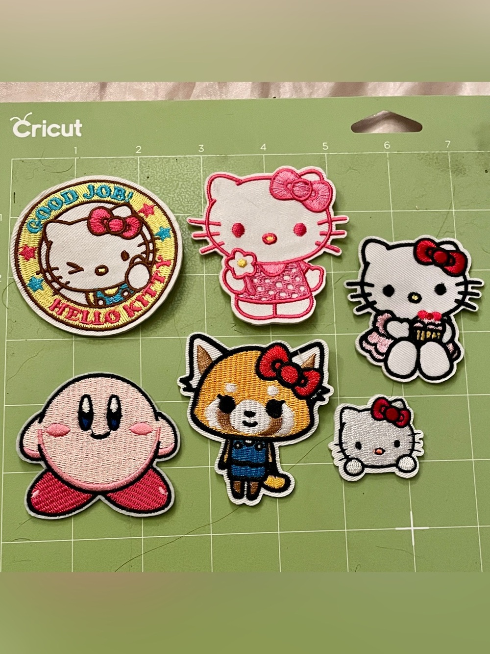 Hello Kitty & friends Kirby character Patch Set iron on